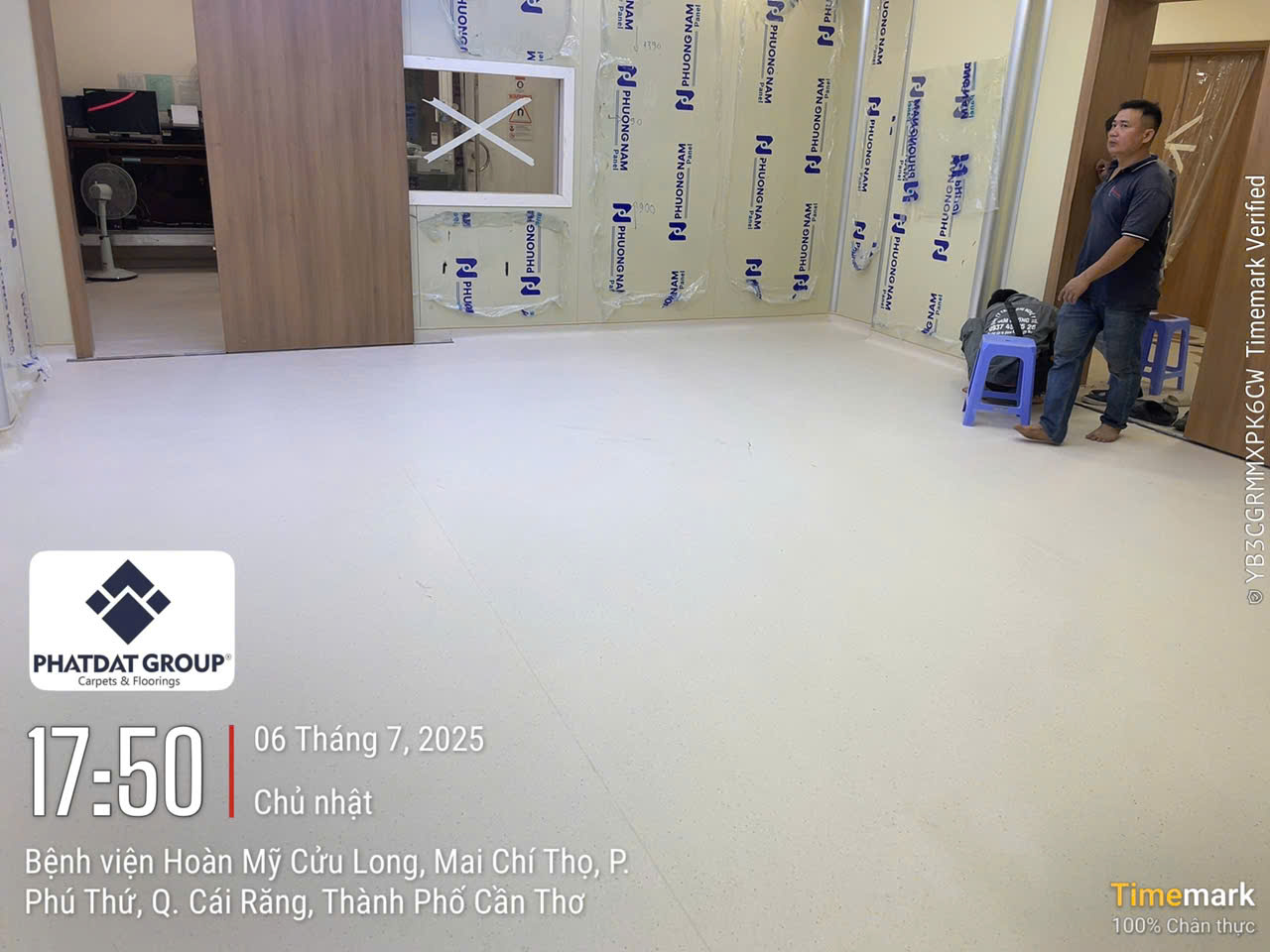 Sàn vinyl bệnh viện Hoàn Mỹ Cửu Long 1